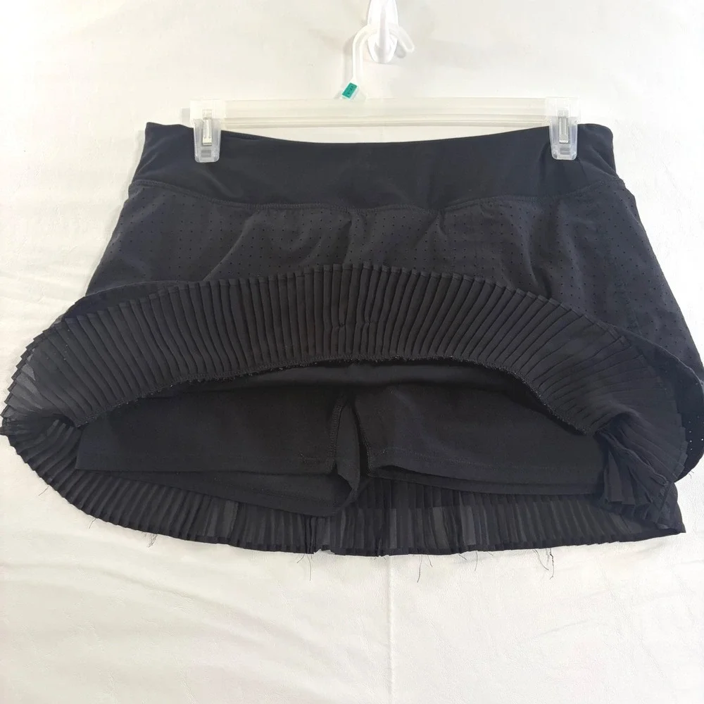Mondetta Black Perforated Pleated Active Skort Womens Large Tennis Golf‎ Running